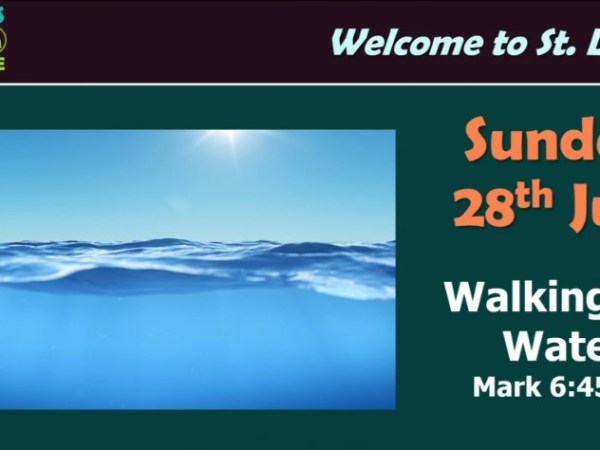 Walking on Water (Mark&nbsp;6:45-52)