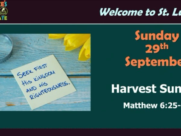 Harvest (Matthew 6:25-33)