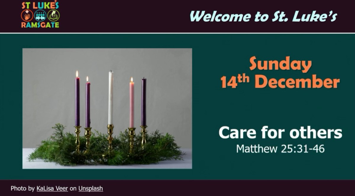 Care for others (Matthew&nbsp;25:31-46)