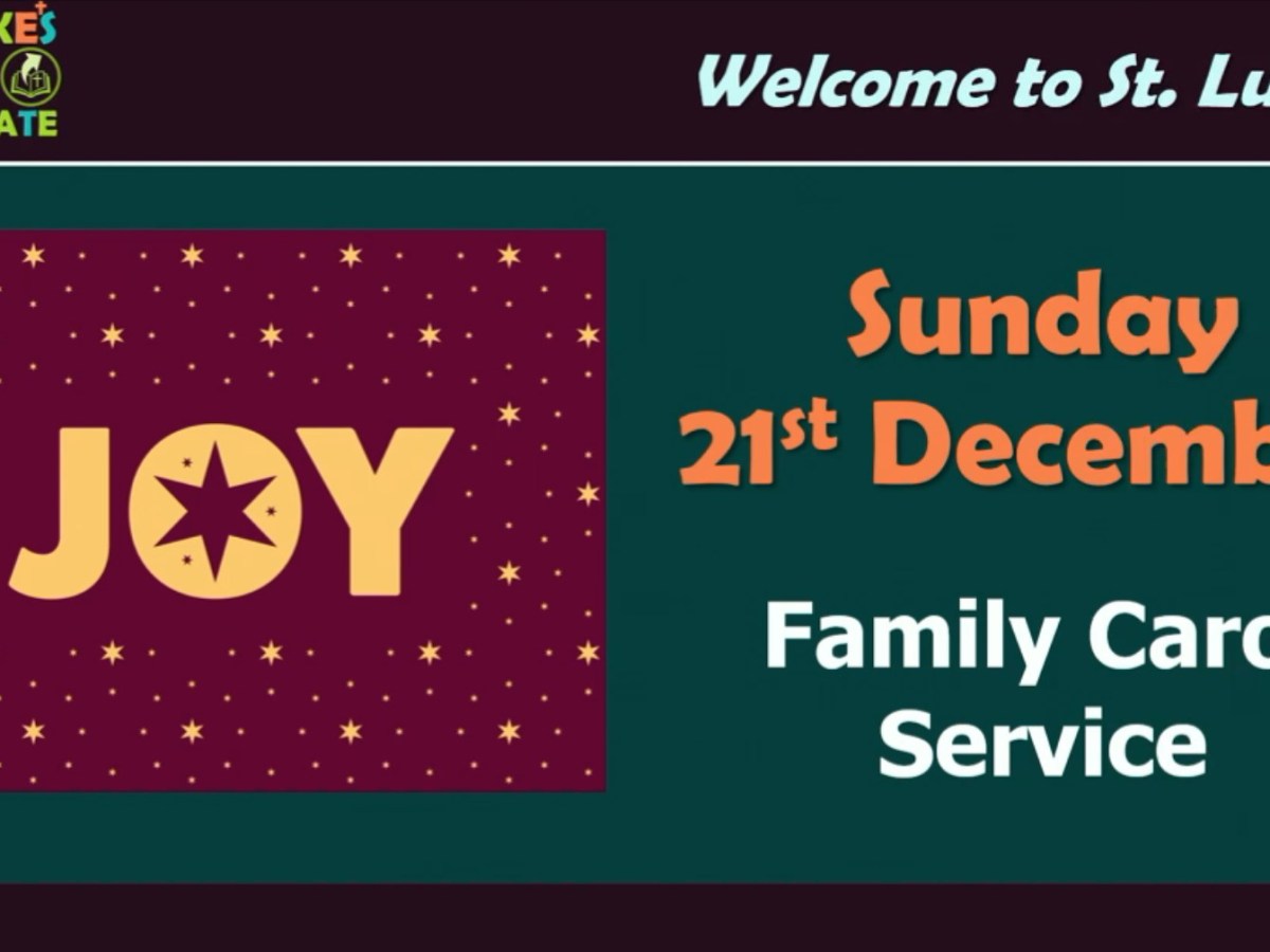 Family Carol Service –&nbsp;Joy