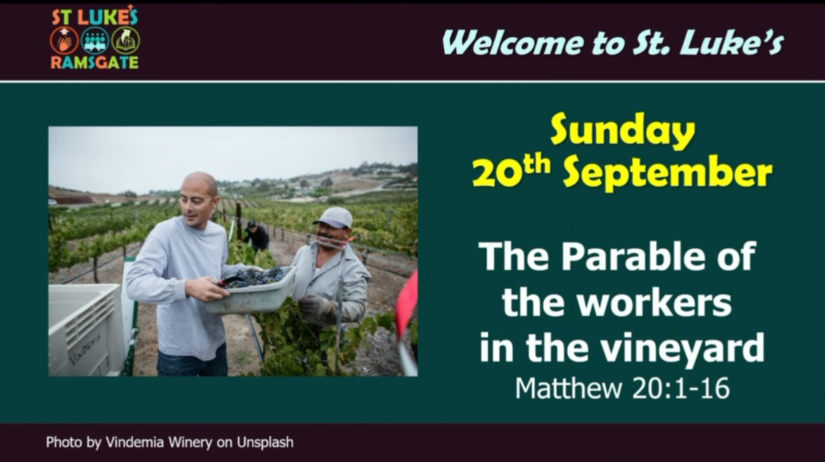 he Parable of the Vineyard Workers (Matthew&nbsp;20:1-16)
