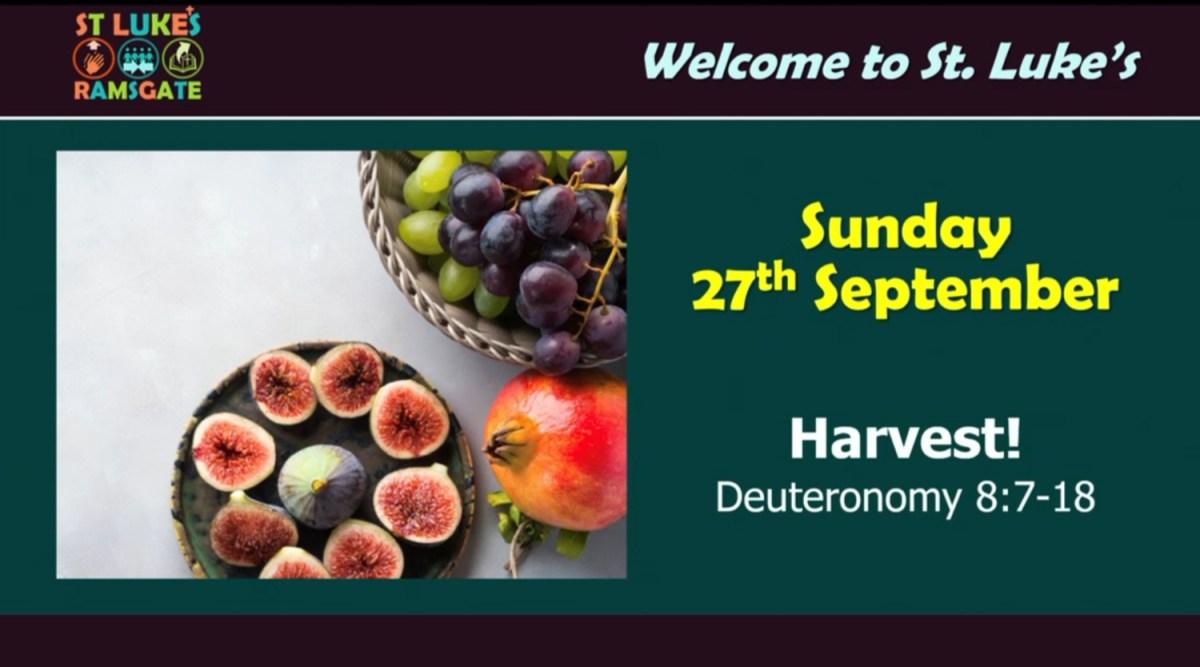 Harvest! (Deuteronomy 8:7-18)